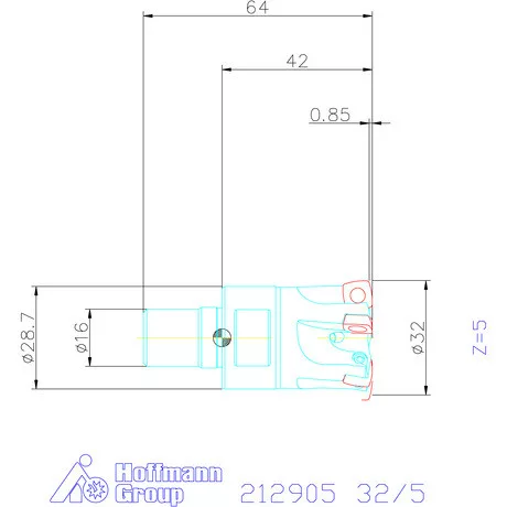 Garant Feedking nagy előtolású maró 32/5 mm