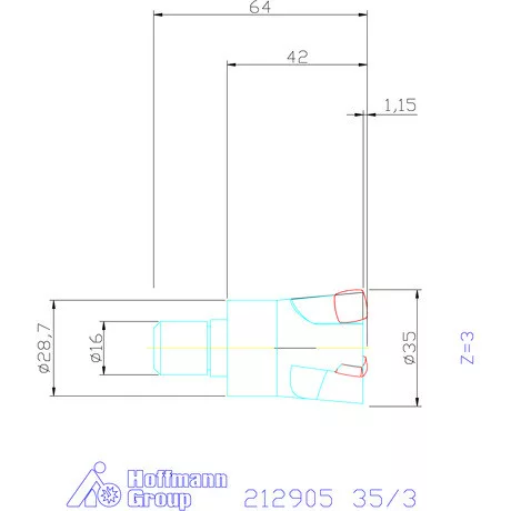 Garant Feedking nagy előtolású maró 35/3 mm