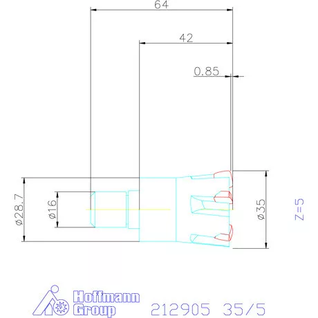 Garant Feedking nagy előtolású maró 35/5 mm