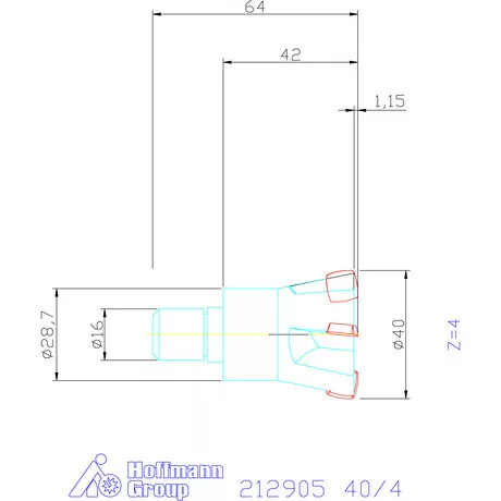 Garant Feedking nagy előtolású maró 40/4 mm