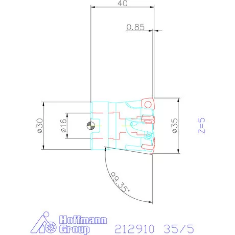 Garant Feedking nagy előtolású maró 35/5 mm