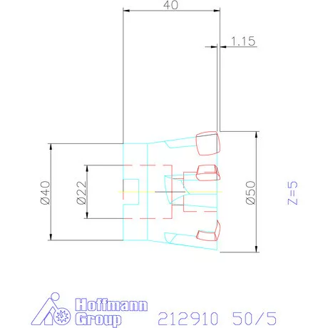 Garant Feedking nagy előtolású maró 50/5 mm