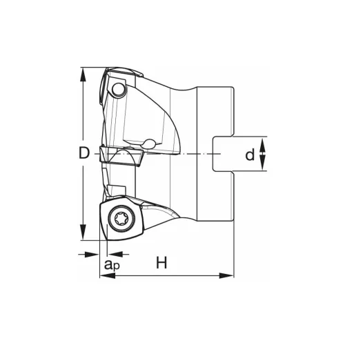 Garant Feedking nagy előtolású maró 63/9 mm