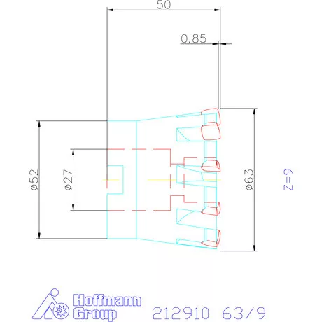 Garant Feedking nagy előtolású maró 63/9 mm