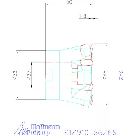 Garant Feedking nagy előtolású maró 66/6S mm