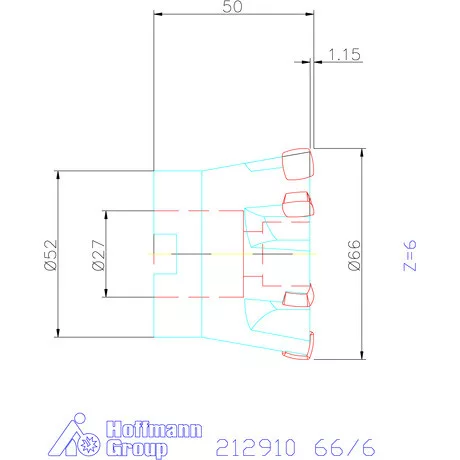 Garant Feedking nagy előtolású maró 66/6 mm