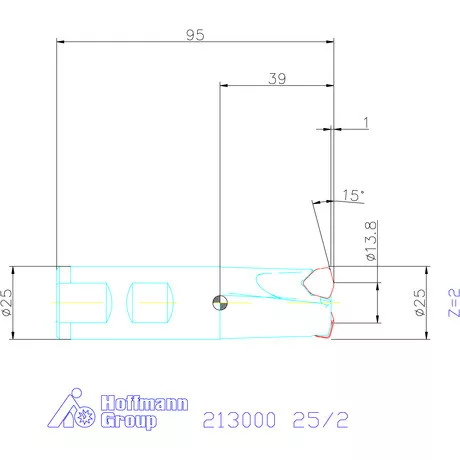 Garant Garant Power Q Double nagy előtolású maró 25/2 mm