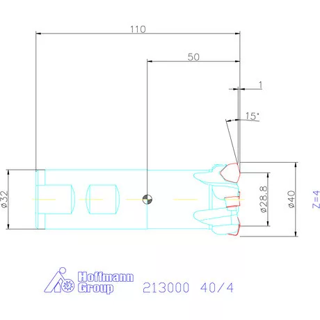 Garant Garant Power Q Double nagy előtolású maró 40/4 mm