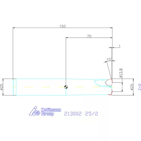Garant Garant Power Q Double nagy előtolású maró 25/2 mm