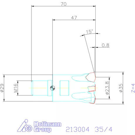Garant Garant Power Q Double nagy előtolású maró 35/4 mm