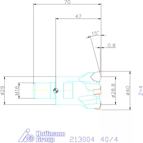 Garant Garant Power Q Double nagy előtolású maró 40/4 mm