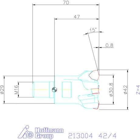 Garant Garant Power Q Double nagy előtolású maró 42/4 mm
