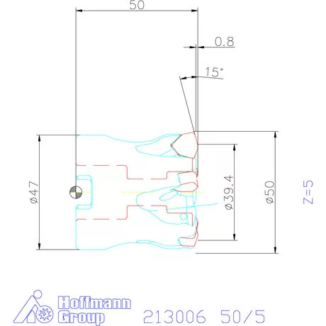 Garant Garant Power Q Double nagy előtolású maró 50/5 mm