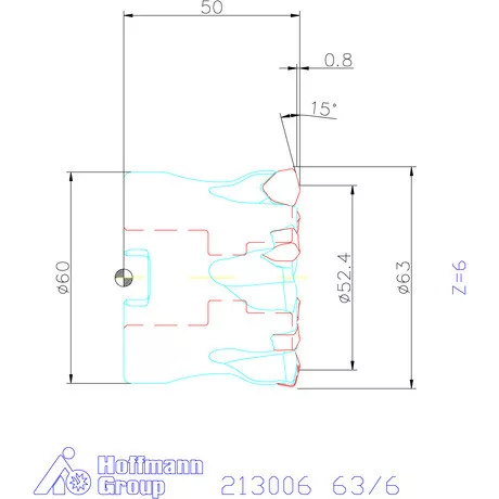 Garant Garant Power Q Double nagy előtolású maró 63/6 mm