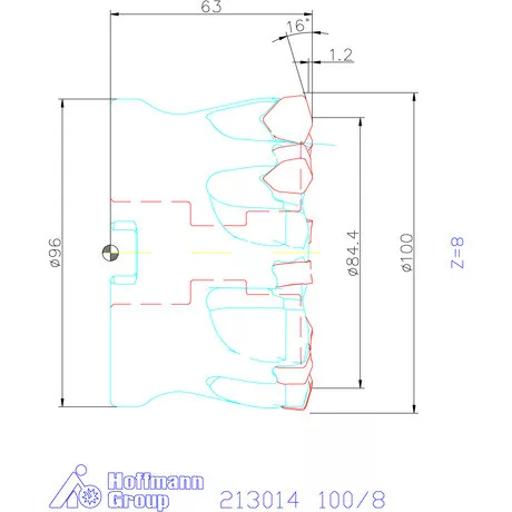 Garant Garant Power Q Double nagy előtolású maró 100/8 mm