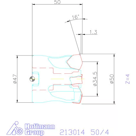 Garant Garant Power Q Double nagy előtolású maró 50/4 mm