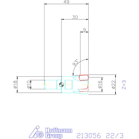 Garant Garant Power Q Mini nagy előtolású maró 22/3 mm