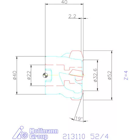 Garant Hi5 nagy előtolású maró 52/4 mm