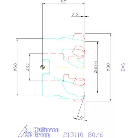 Garant Hi5 nagy előtolású maró 80/6 mm