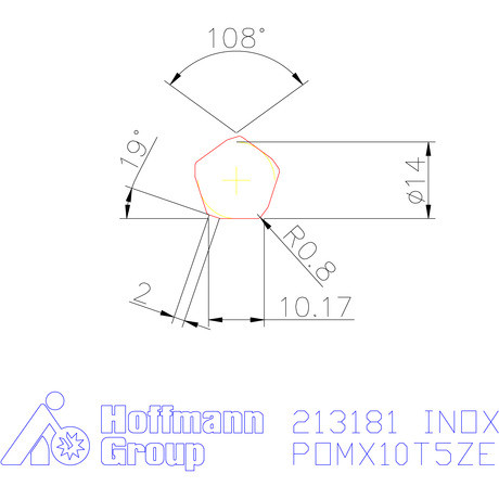 POMX 10T5ZEER M  INOX