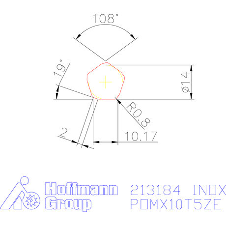 POMX 10T5ZEER M  INOX