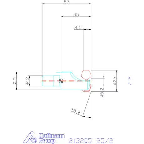 Garant Hi5 nagy előtolású maró 25/2 mm