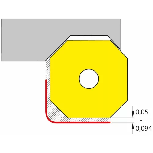 XNEU 05T6 ANEN-W Széles simító váltólapka UNI