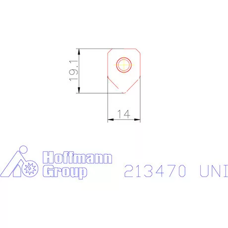 XNEU 14T7 ANEN-W Széles simító váltólapka UNI