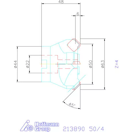 Garant Síkmaró 45° 50/4 mm