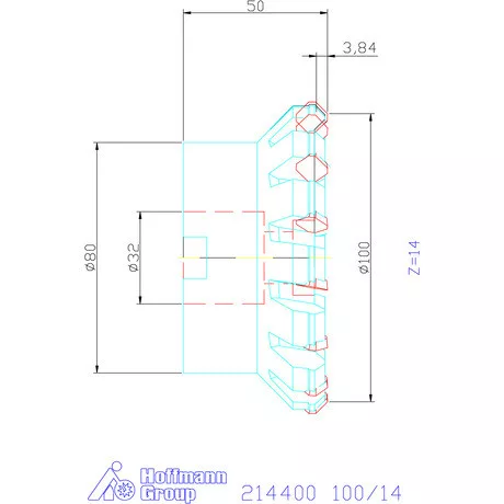 Garant Síkmaró 45° 100/14 mm