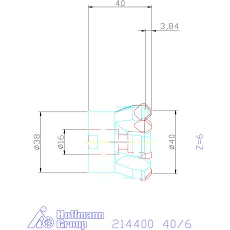 Garant Síkmaró 45° 40/6 mm