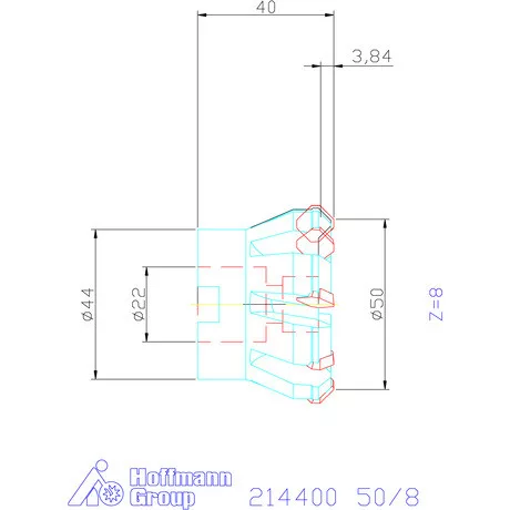 Garant Síkmaró 45° 50/8 mm