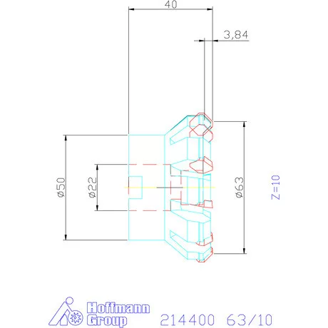 Garant Síkmaró 45° 63/10 mm