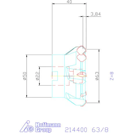 Garant Síkmaró 45° 63/8 mm