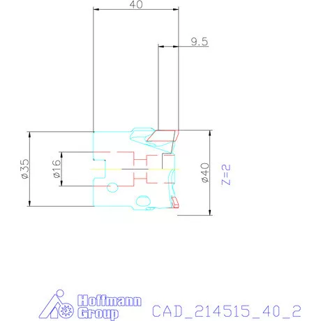 Garant Aluking sík- / sarokmaró 90° HPC 40/2 mm