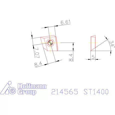 Széles simító váltólapka  ST1400