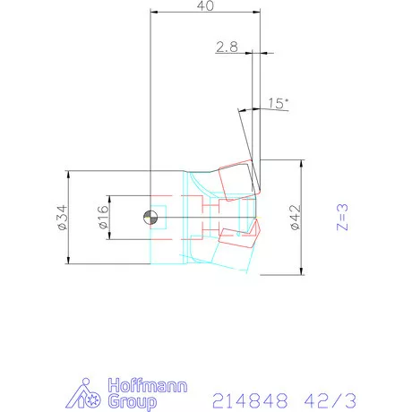 Garant Garant Softcut HSI nagy előtolású maró 42/3 mm