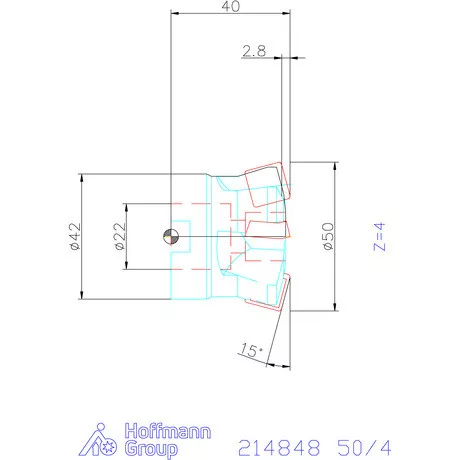 Garant Garant Softcut HSI nagy előtolású maró 50/4 mm