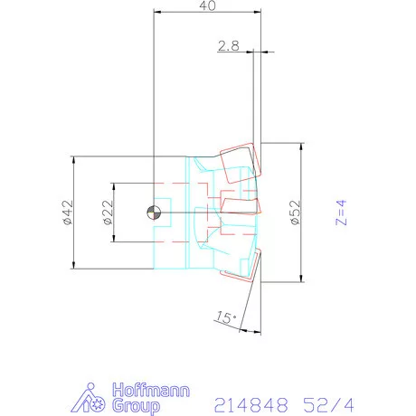 Garant Garant Softcut HSI nagy előtolású maró 52/4 mm