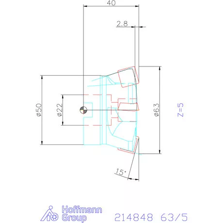 Garant Garant Softcut HSI nagy előtolású maró 63/5 mm