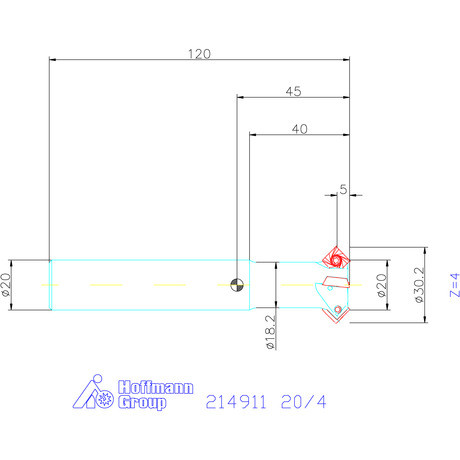 Garant Garant Softcut HSI élletörő maró 20/4 mm