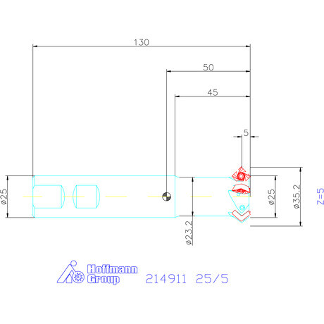 Garant Garant Softcut HSI élletörő maró 25/5 mm