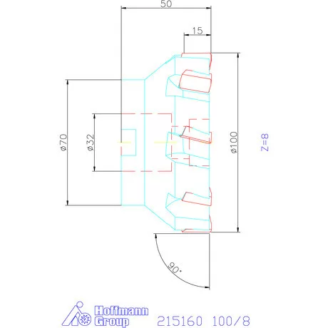 Garant Garant Softcut sarokmaró 90° MTC 100/8 mm