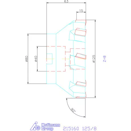Garant Garant Softcut sarokmaró 90° MTC 125/8 mm