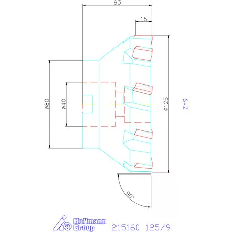 Garant Garant Softcut sarokmaró 90° MTC 125/9 mm