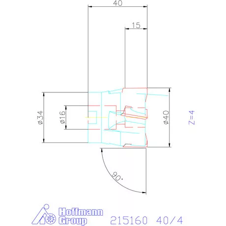 Garant Garant Softcut sarokmaró 90° MTC 40/4 mm