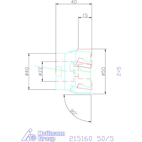 Garant Garant Softcut sarokmaró 90° MTC 50/5 mm