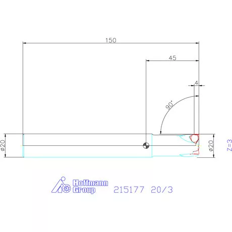 Garant Sarokmaró 90° 20/3 mm