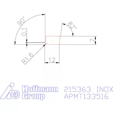 APMT 133516 ER  INOX