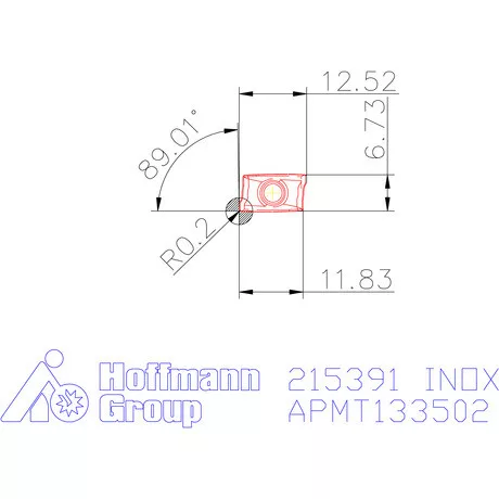 APMT 133502 ER  INOX